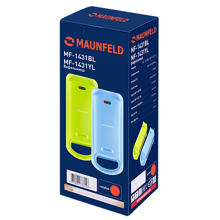 Вафельница Maunfeld MF-1431BL preview 4