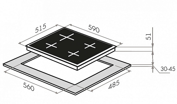 Газовая варочная панель Maunfeld EGHG.64.33CBGI.R/G preview 14