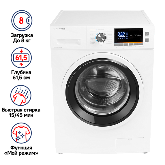 Стиральная машина Maunfeld MFWM148WH preview 2