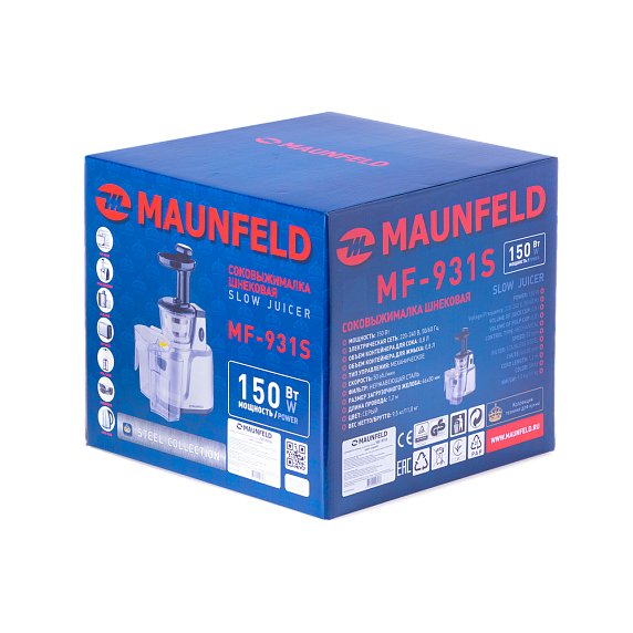 Соковыжималка шнековая Maunfeld MF-931S preview 11