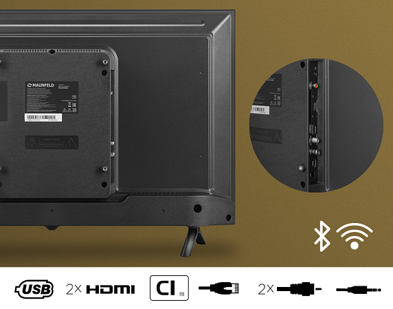 Телевизор Maunfeld MLT32HSD02, HD, Android TV, 32" preview 17