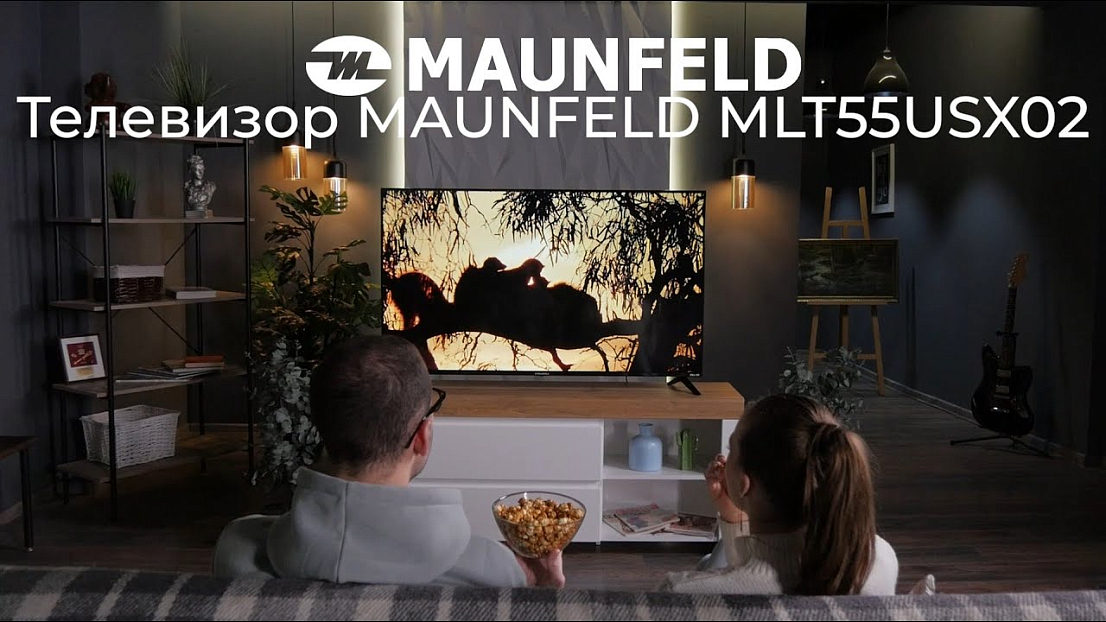 Видеообзор на телевизор MAUNFELD MLT55USX02