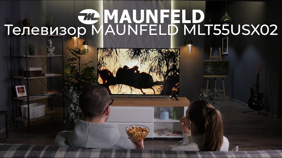 Видеообзор на телевизор MAUNFELD MLT55USX02