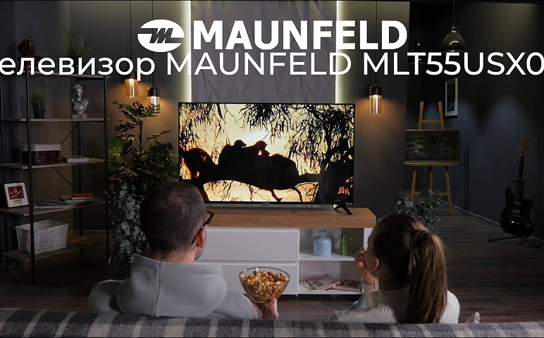 Видеообзор на телевизор MAUNFELD MLT55USX02