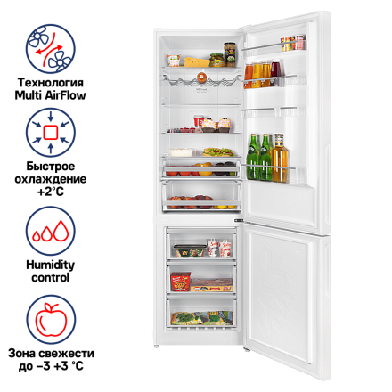 Холодильник Maunfeld MFF200NFWE preview 2