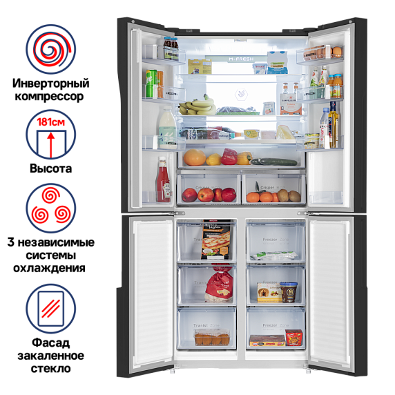 Холодильник Maunfeld MFF181NFB preview 2