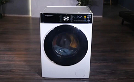 Видеообзор на стиральную машину c сушкой и инвертором MAUNFELD MFWD14106WH03