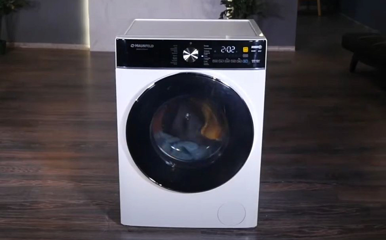 Видеообзор на стиральную машину c сушкой и инвертором MAUNFELD MFWD14106WH03