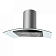 Вытяжка Maunfeld Ancona PlusA Glass Isla 90 нержавеющая сталь\черная панель