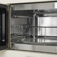 Встраиваемая микроволновая печь Maunfeld MBMO.25.7GBG бежевый