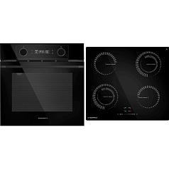 Комплект Maunfeld варочная панель CVI594STBKC + духовой шкаф AEOH60102B2