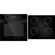 Комплект Maunfeld варочная панель CVI594STBKC + духовой шкаф AEOH60102B2