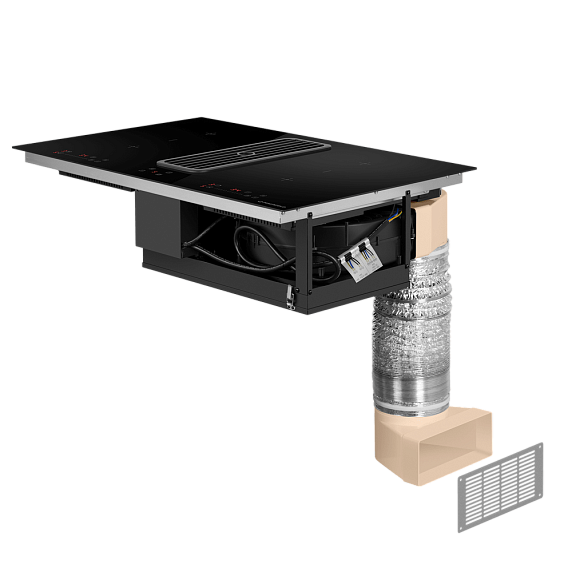 Индукционная варочная панель с интегрированной вытяжкой Maunfeld AVSI804SBH preview 4