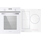 Комплект Maunfeld варочная панель CVI453SBWH + духовой шкаф EOEM516W