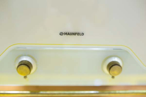 Вытяжка Maunfeld RETRO QUADR 60 бежевое стекло preview 4