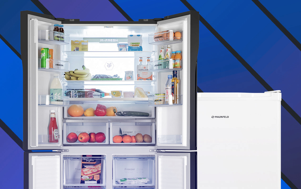 Схема встраивания для холодильника Maunfeld MFF83RBG